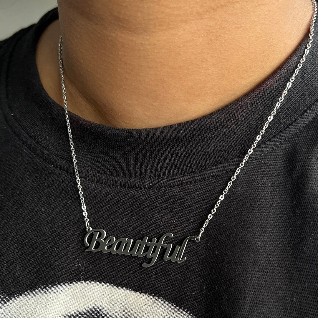 Classic Script Name Necklace – Energee Jewelry